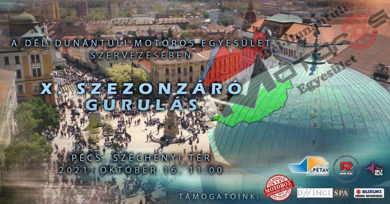 Idén utoljára, motorosok fogják ellepni a pécsi és baranyai utakat