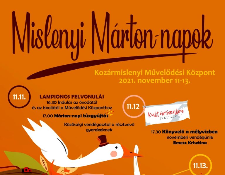 3 napos Márton-napi vigasság Kozármislenyben