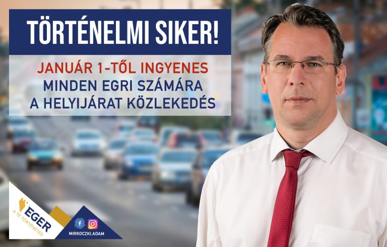 Hogyan lehet ingyenes az egri tömegközlekedés? Mirkóczki Ádámot kérdeztük!