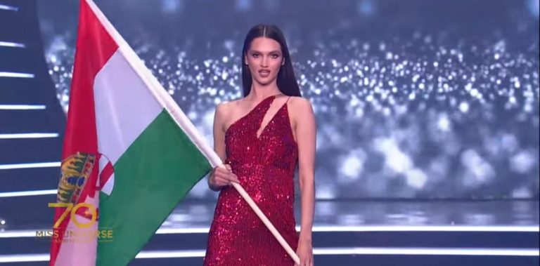 10 ezer forintos ruhában lépett a kifutóra Miss Universe Hungary