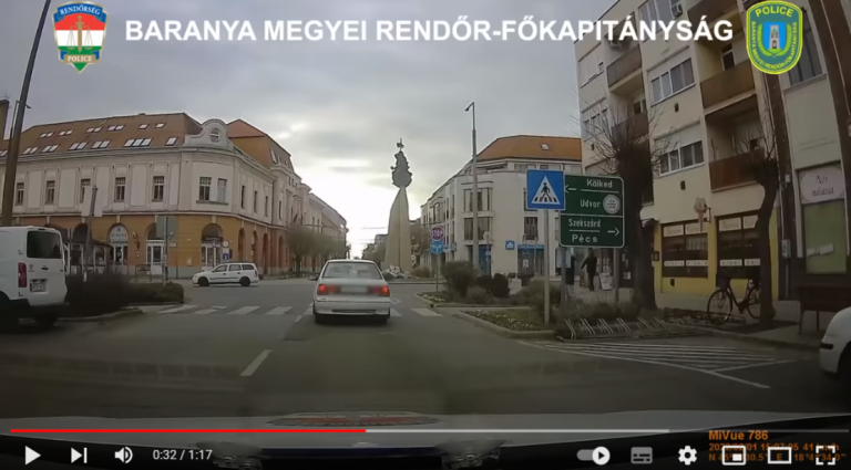 Autós üldözés Mohácson! – VIDEÓ