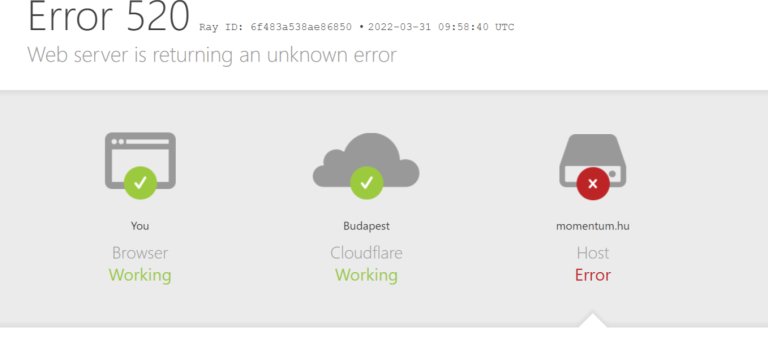 Terheléses támadás érte a Momentum weboldalát