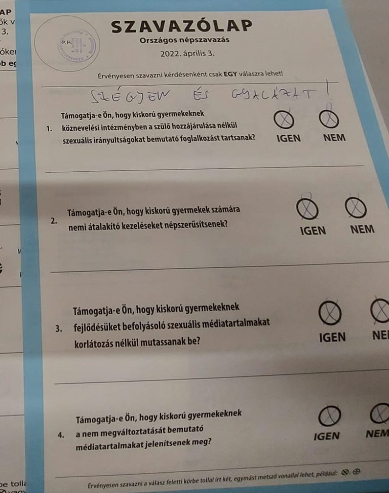Érvénytelen lett a népszavazás