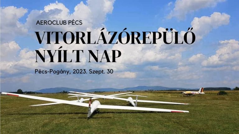 Szeptember 30: Vitorlázórepülő Nyílt Nap