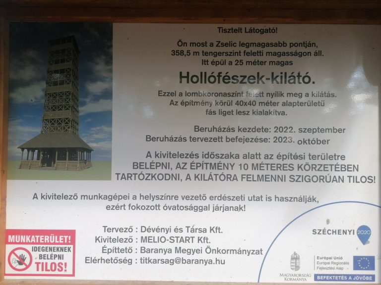 Kilátót adtak át a Zselic legmagasabb pontján