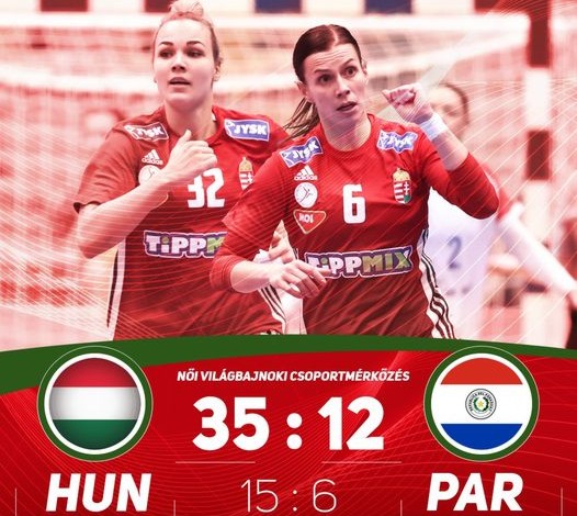 Női kézilabda Vb: Magyarország-Paraguay 35-12
