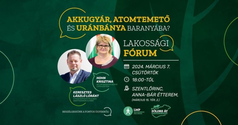Akkugyár, atomtemető és uránbánya Baranyába?