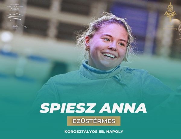 Spiesz Anna ezüstérmes a junior női kardozóknál Nápolyban