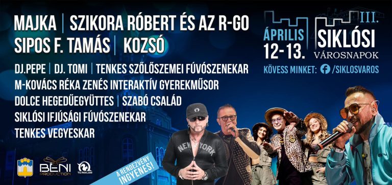 Majka és Kozsó is fellép a Siklósi Városnapokon