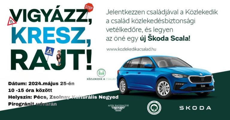 2024-ben is autót nyerhet a Közlekedik a család vetélkedőn