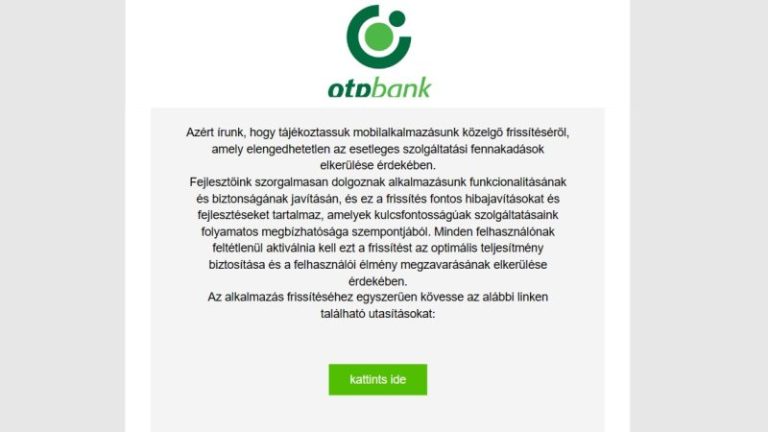 Az OTP nevében írnak leveleket online csalók