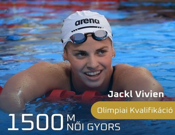 Jackl Vivien olimpiai szinttel aranyérmes 1500 méter gyorson a vizes Eb-n
