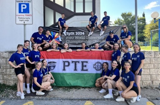 Csillogó érmekkel tértek haza a PTE sportolói a Cheerleading Egyetemi Világbajnokságról