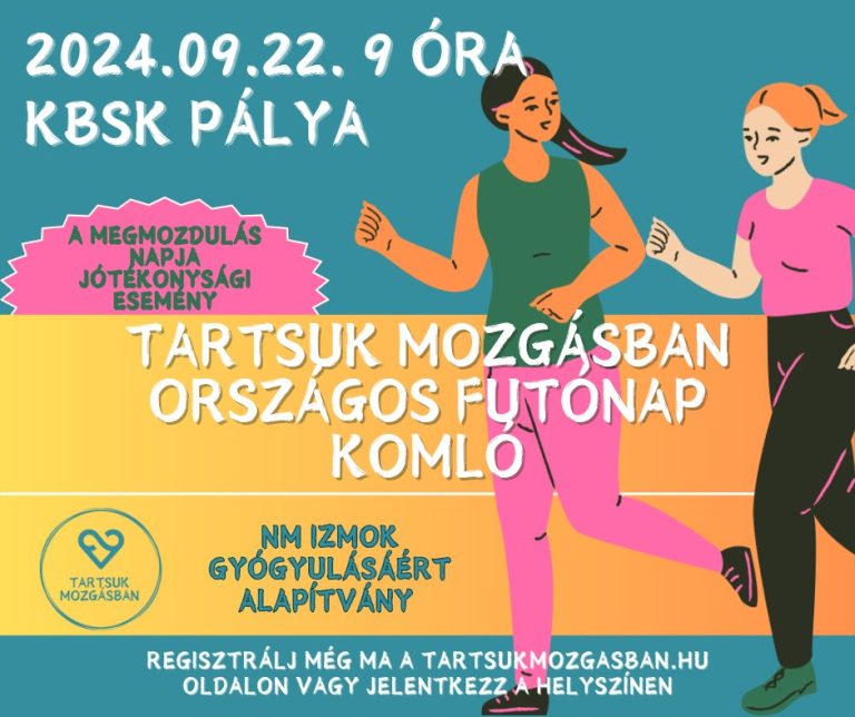 A Tartsuk Mozgásban Országos Futónap első állomása Komló