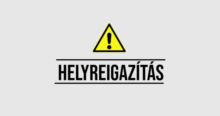 Helyreigazítást közölt a Bama