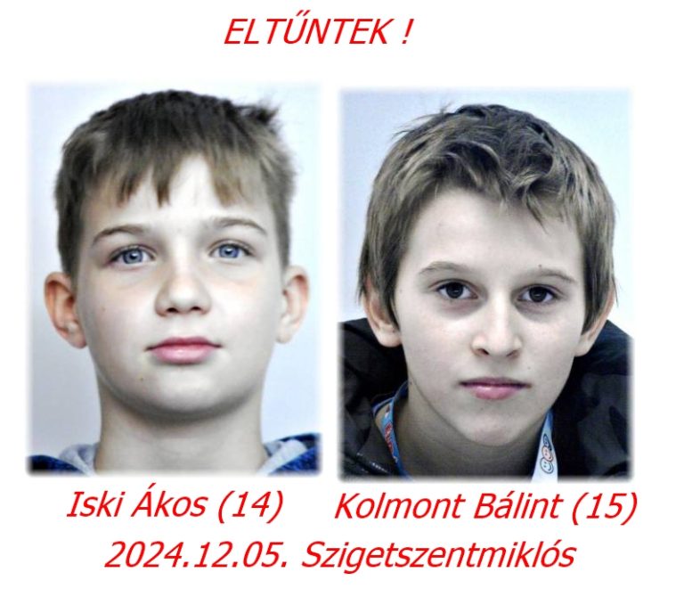 Előkerültek a szigetszentmiklósi gyerekek! 