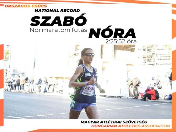 Szabó Nóra országos csúcsot futott a Valencia Marathonon
