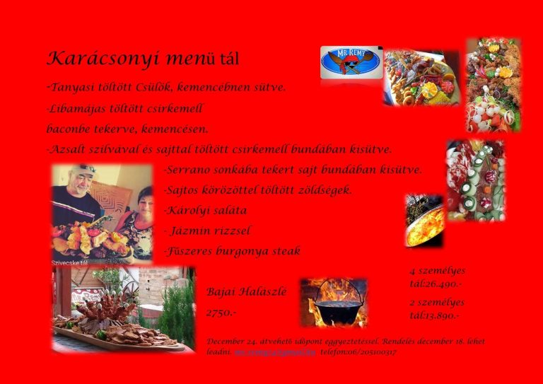 Másra is bízhatja a karácsonyi ételek elkészítését