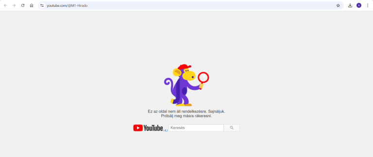 Ellopták az M1 Híradó Youtube csatornáját!