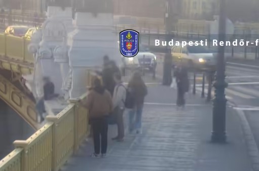 Videón, ahogy az őrmester megmenti a Dunába ugrani készülő 21 éves lány életét