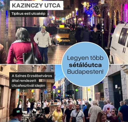 Vitézy Dávid: Több sétálóutcát Budapesten!