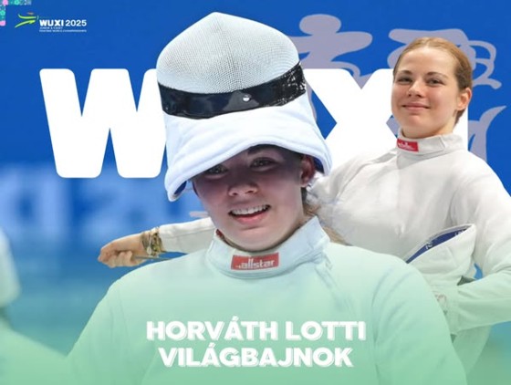 A párbajtőröző Horváth Lotti világbajnok