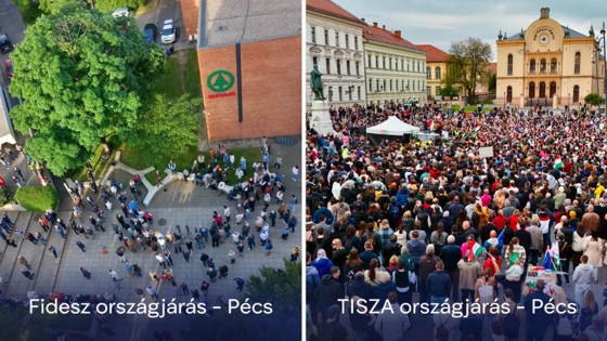 Magyar Péter: Elég erre a két képre nézni
