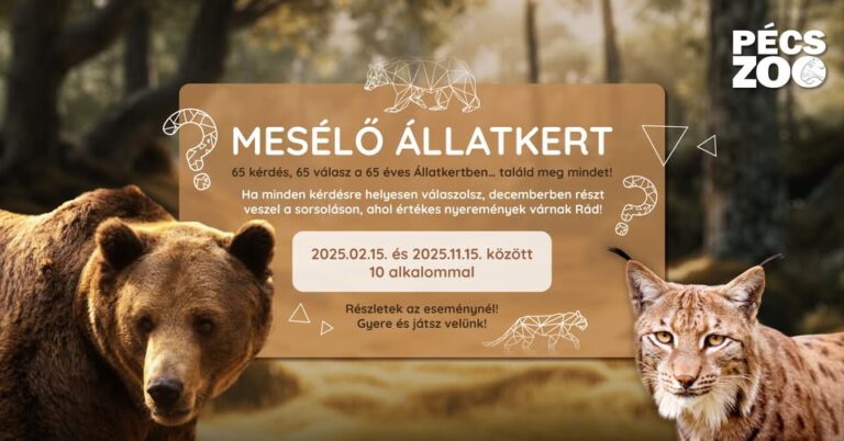 „Mesélő állatkert” kvízjáték a 65 éves Pécsi Állatkertben