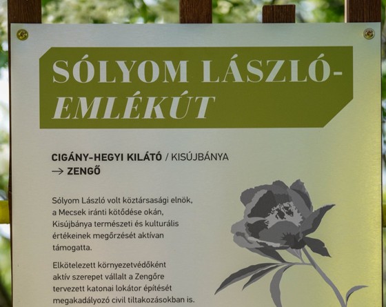 Felavatták a Mecsekben a Sólyom László Emlékutat