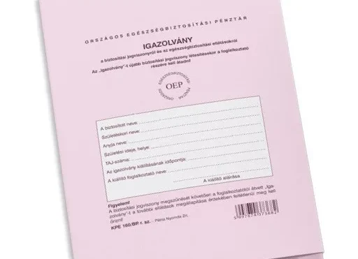 BM: a közlönyben megjelent kormányhatározat nem a TAJ-kártyára, hanem a TB-kiskönyvre vonatkozik