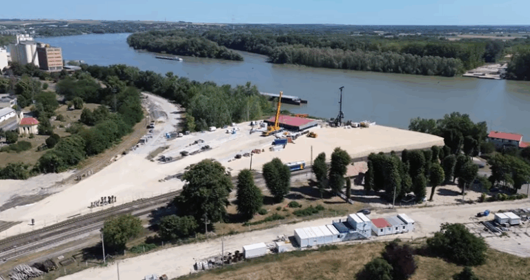 Jól halad a mohácsi Duna-híd és a hozzá tartozó út építése – VIDEÓ