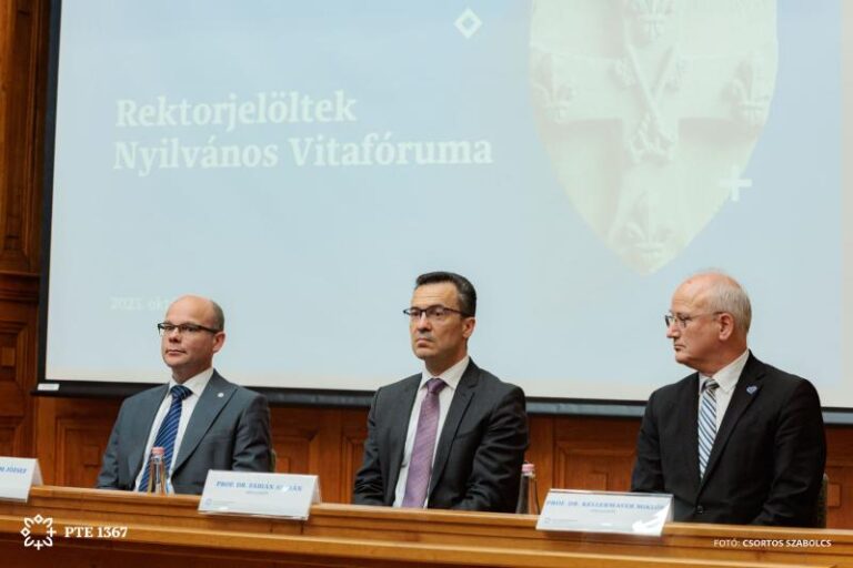 Több kérdésben markásan eltér a PTE rektorjelöltjeinek véleménye