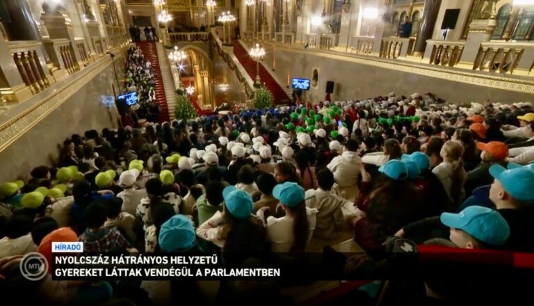 Nyolcszáz hátrányos helyzetű gyereket láttak vendégül a Parlamentben