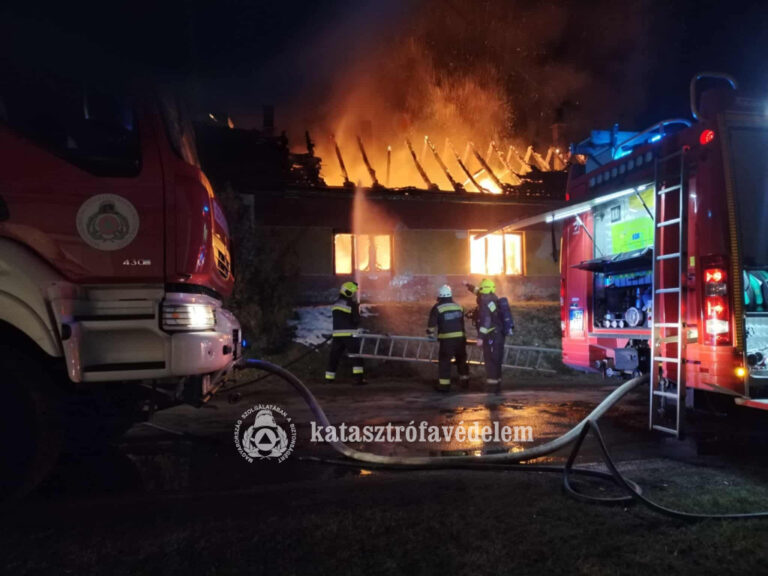 Egymást követték a tűzesetek Baranyában csütörtök este
