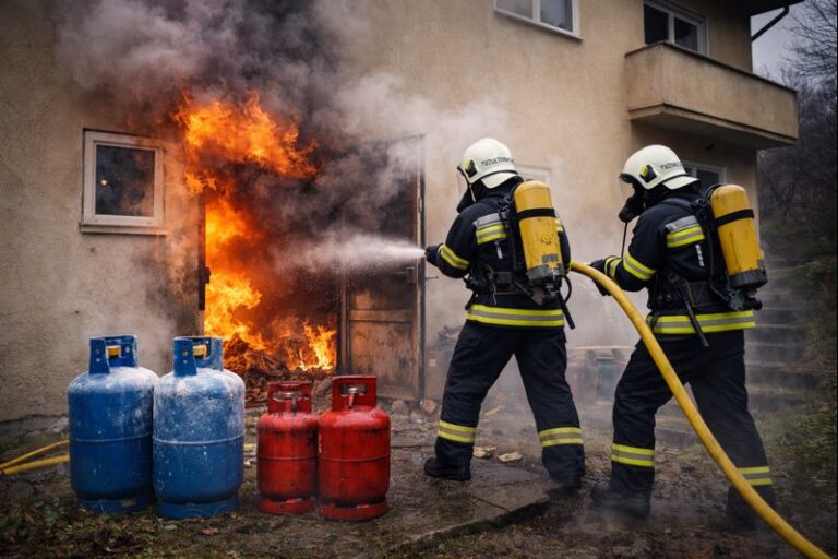 Tűzesetek, jégveszély és baleset – mozgalmas napon vannak túl a baranyai tűzoltók