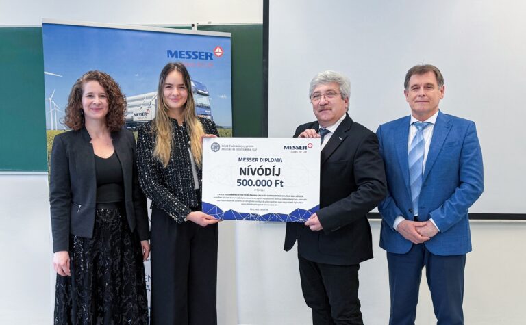 Átadták az első Messer Diploma Nívódíjat a Pécsi Tudományegyetem-en