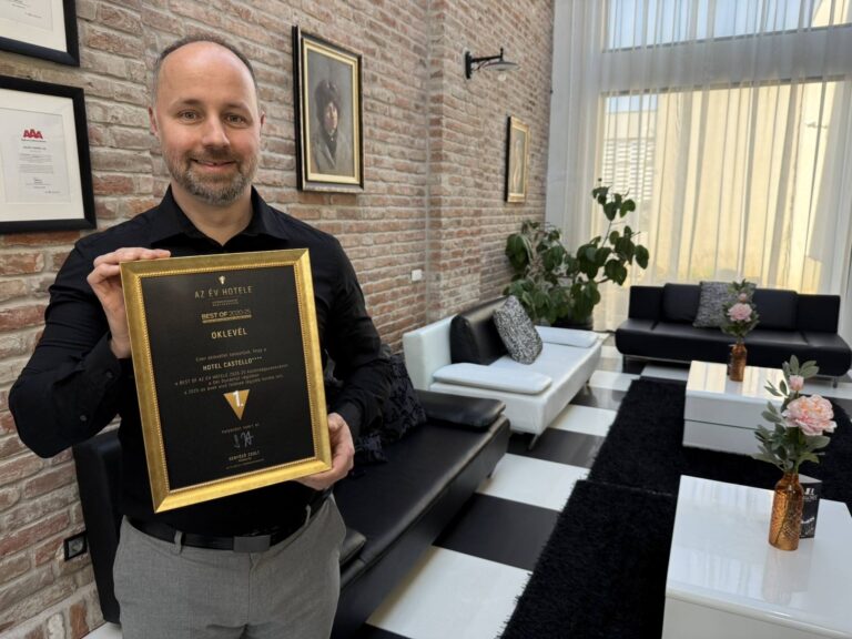 A siklósi Hotel Castello lett a Dél-Dunántúl legjobbja – országos döntőbe jutott az Év Hotele versenyen