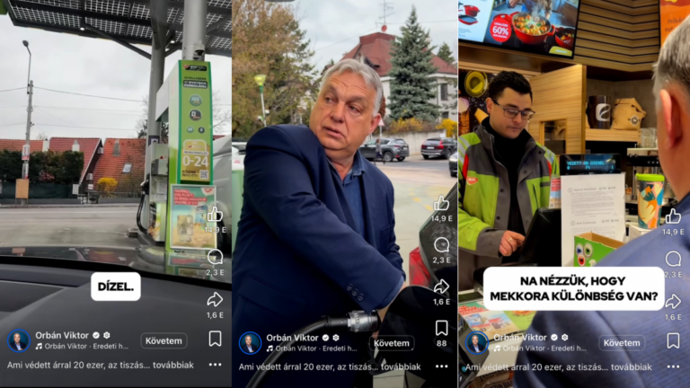 Orbán Viktor tankolt egyet – szerinte több ezer forintot spórol a „védett árral”