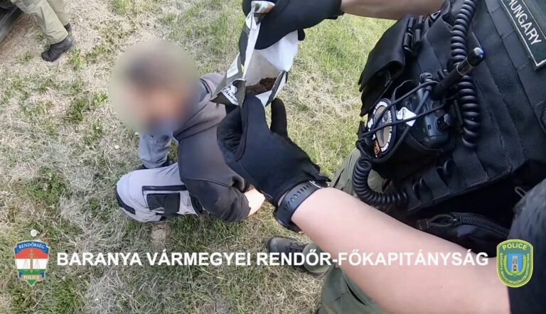Már várták: a vevő helyett a rendőrök fogadták a dílert Hásságyon – VIDEÓ