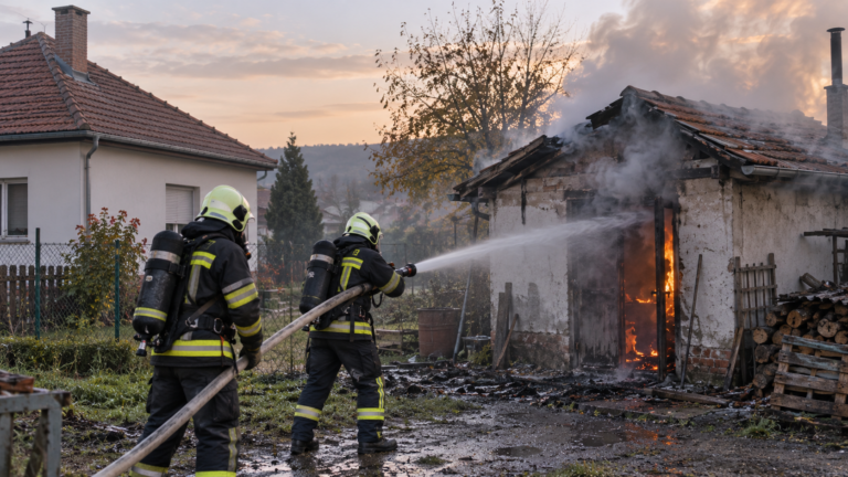 Garázs és melléképület is kigyulladt Baranyában